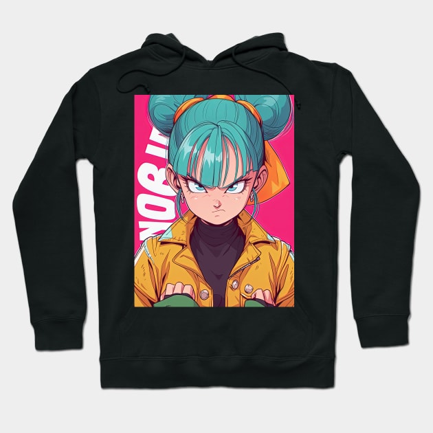 BULMA WANT'S TO BEAT EM UP | Dragonball Anime Manga | PROUD OTAKU Hoodie by PROUD OTAKU